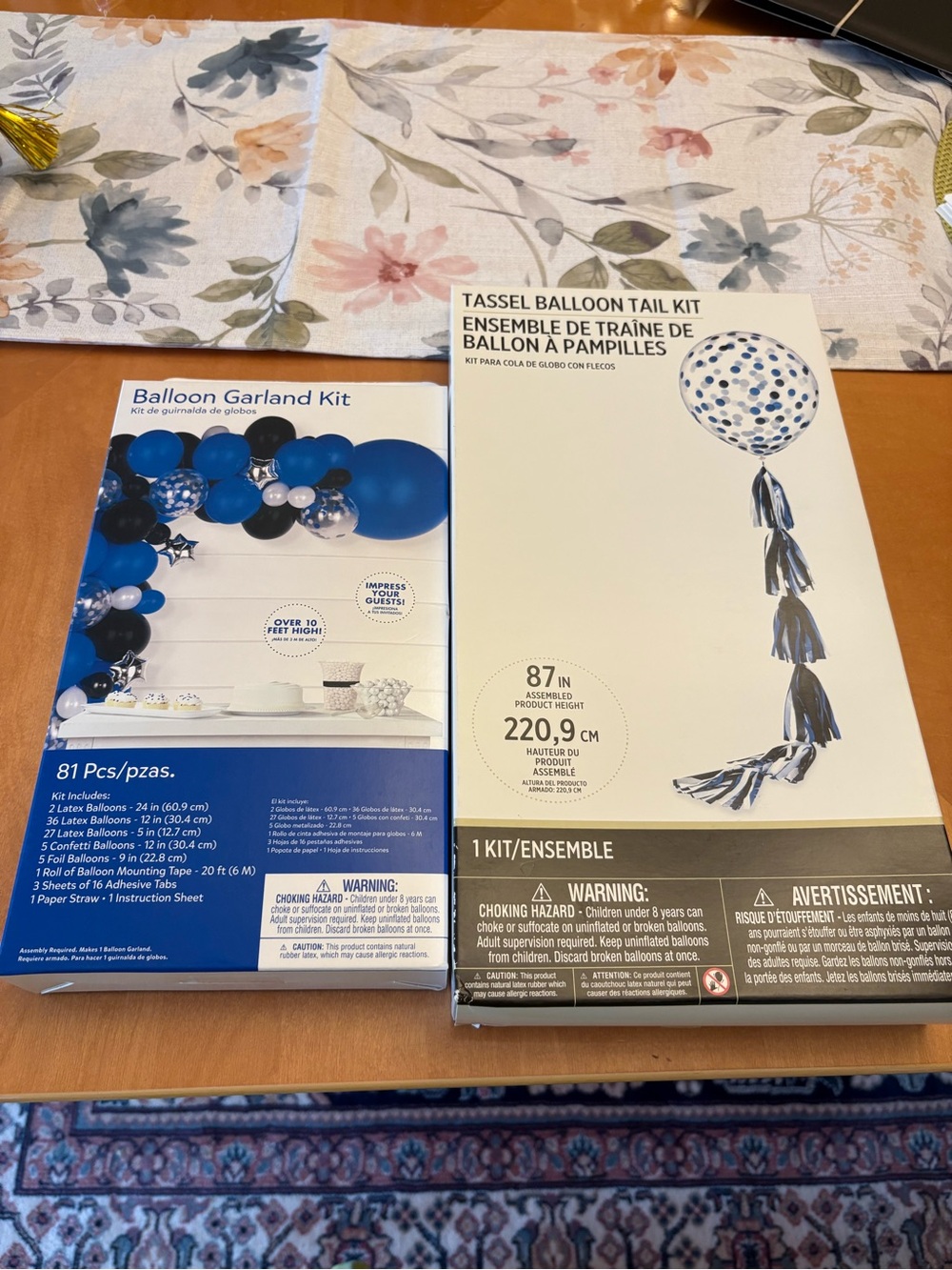 Amscan Blue & Black Balloon Garland Kit